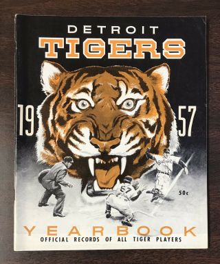 1957 Detroit Tigers Baseball Yearbook
