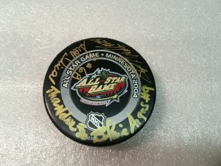 2004 Nhl All Star Game Referees Signed Hockey Puck Beckett