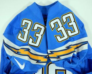 2014 San Diego Chargers Greg Ducre 33 Game Issued Light Powder Blue 3