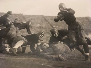 Notre Dame Rare Photo Of Four Horsemen In Action (elmer Layden Touchdown