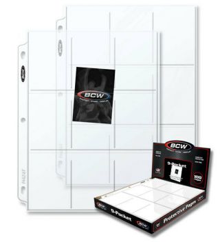 (100) 9 Pocket Pages Card Holder Basketballl Cards Ultra Storage Pro