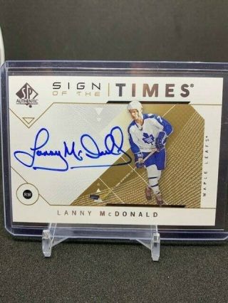 2018 - 19 Sp Authentic Sign Of The Times Lanny Mcdonald