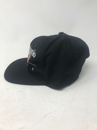 VTG Vintage San Antonio Spurs Twin Enterprises snapback Cap Hat 90s NBA Black 3