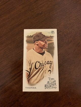 2019 Topps Allen & Ginter Frank Thomas Mini A&g Back No Number Parallel Card