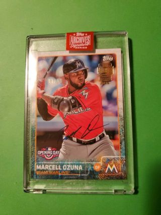 2019 Topps Archives Signature Series Marcell Ozuna Autograph 13/29