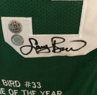 Larry Bird autographed signed Boston Celtics stat jersey Schwartz Bird Holo 2