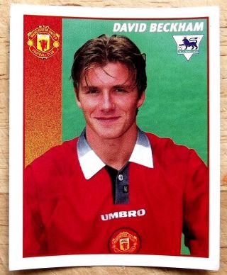 Manchester United Merlin Premier League 1997 David Beckham No 290 Vg