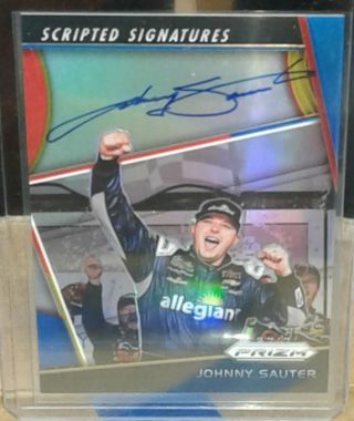 2018 Prizm Johnny Sauter Rainbow Prizm Autograph Card /24 Ebay 1/1