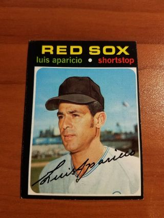 1971 Topps Luis Aparicio Card 740 Sp Red Sox Nm (oc) Rpjh99 Bv $30