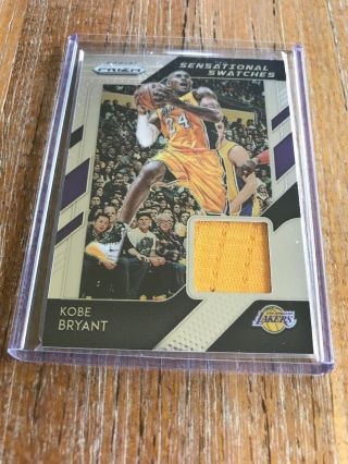 2018 - 19 Panini Prizm Kobe Bryant Sensational Swatches Patch Card