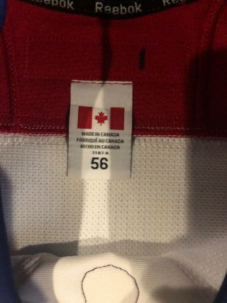 2014 MONTREAL CANADIENS GAME WORN JERSEY RILEY BRACE / TEAM LOA 8