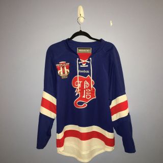 Vintage Reebok Hockey Jersey Mens Small Vtg