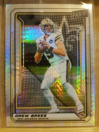 Drew Brees 2019 The National Vip Gold Pack Prizm Card 8 Saints