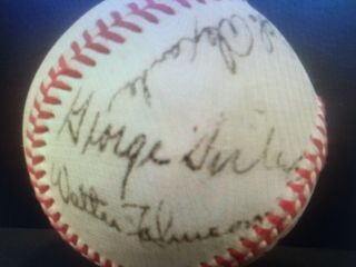 Babe Ruth,  Ty Cobb,  Honus Wagner,  Cy Young baseball signed - ESTATE / 4