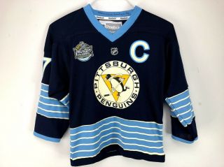 Pittsburgh Penguins Sidney Crosby Reebok Winter Classic Hockey Jersey Youth S/m