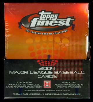 2004 Topps " Finest " Bb Cards - Fact Hobby Box