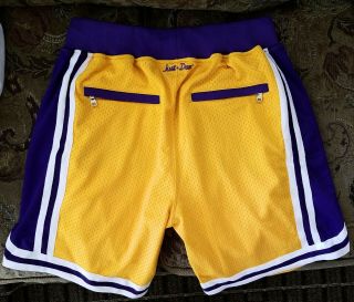 1996 - 97 Los Angeles Lakers Just Don x Mitchell & Ness shorts Size: 48/XL 2