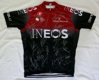 2019 Team Ineos Signed Cycling Jersey Froome,  Thomas,  Bernal,  28 Proof