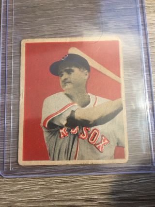 1949 Bowman Baseball Card 23 Hofer Bobby Doerr