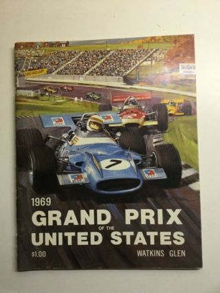1969 Watkins Glen Racing Program - United States Grand Prix