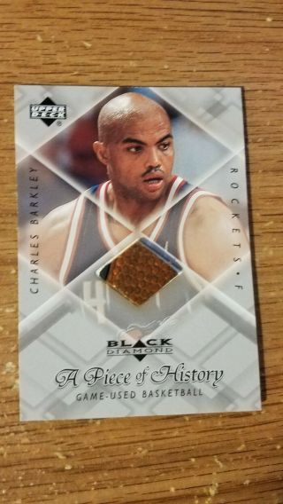 Charles Barkley 2000 Upper Deck A Piece Of History Game - Ball