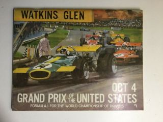 1970 Watkins Glen Racing Program - United States Grand Prix