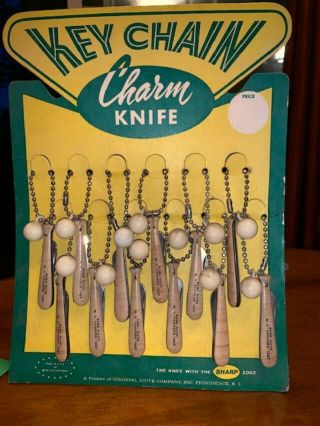 Babe Ruth 1927 Yankees Baseball Pocket Knife Key Chain Full Counter Top Display