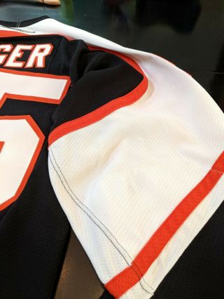 Ben Eager Philadelphia Flyers Game Worn NHL Jersey Reebok 2006 - 07 Meigray 5