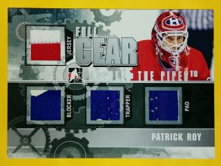 2010 - 11 Itg Between The Pipes Patrick Roy Full Gear Jersey Pad /29 Fg - 03