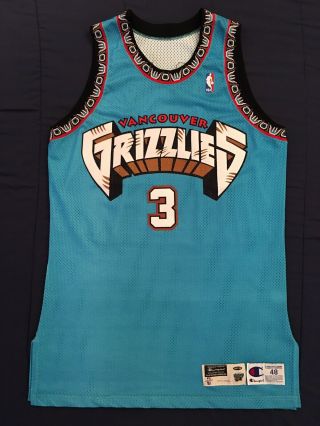 Nba Jersey Shareef Abdur - Rahim Jersey Vancouver Grizzlies Jersey Game Issued