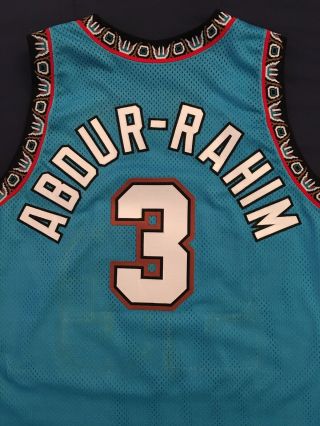 nba jersey Shareef Abdur - Rahim jersey vancouver grizzlies jersey game issued 8