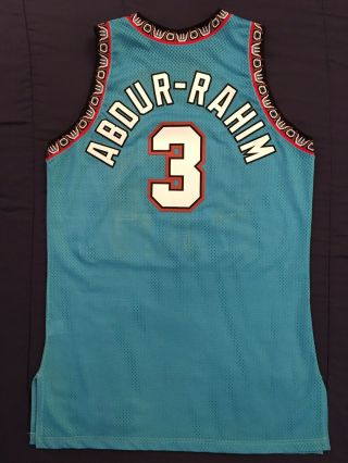 nba jersey Shareef Abdur - Rahim jersey vancouver grizzlies jersey game issued 9