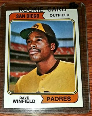 1974 Topps Dave Winfield San Diego Padres 456 Baseball Card