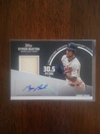 2019 Topps Baseball Series 2 Byron Buxton Autograph Relic 29/30 Card Ssar - Bb