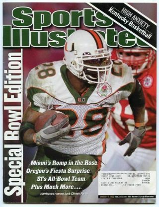 Si: Sports Illustrated January 7,  2002 Special Bowl Edition: Clinton Portis Good