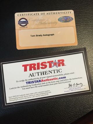 Tom Brady Autographed & Framed Blue Patriots Nike Jersey Tristar & Steiner 4