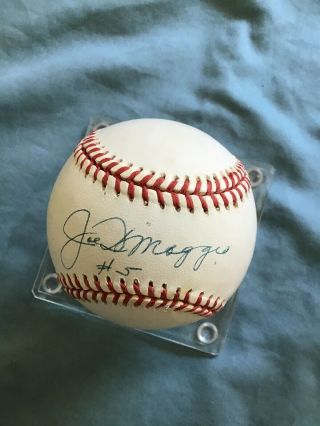 Joe DiMaggio 5 Autographed Signed Baseball with Certificate of Authenticity 3