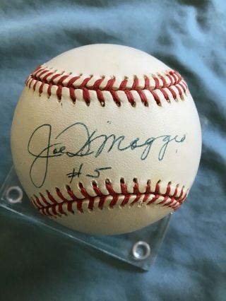 Joe DiMaggio 5 Autographed Signed Baseball with Certificate of Authenticity 4