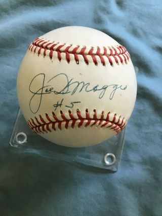 Joe DiMaggio 5 Autographed Signed Baseball with Certificate of Authenticity 7