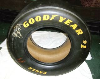 Dale Earnhardt Sr.  Autographed Goodyear Eagle Racing Tire