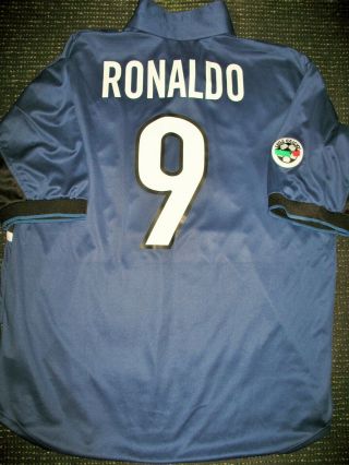 Ronaldo Inter Milan 1998 1999 Jersey Shirt Maglia Real Madrid Barcelona Xl