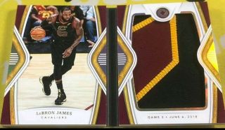 2018 - 19 Opulence Nba Finals Booklet 4 Lebron James 16/16 (1/1) Game Worn Patch