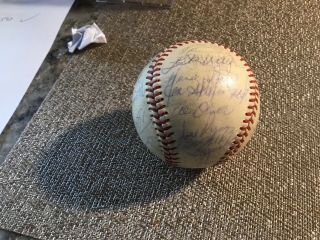 1969 Pirate Team Signed Baseball Roberto Clemente Signed Twice 5