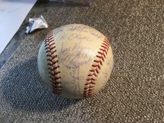 1969 Pirate Team Signed Baseball Roberto Clemente Signed Twice 6