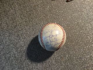1969 Pirate Team Signed Baseball Roberto Clemente Signed Twice 8