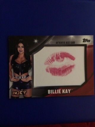 2016 Topps Wwe Divas Revolution Billie Kay Authentic Kiss Card /99
