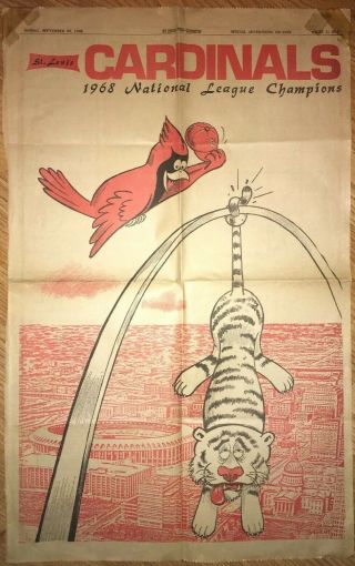 1968 World Series / St.  Louis Cardinals Vs Detroit Tigers /full - Page Poster