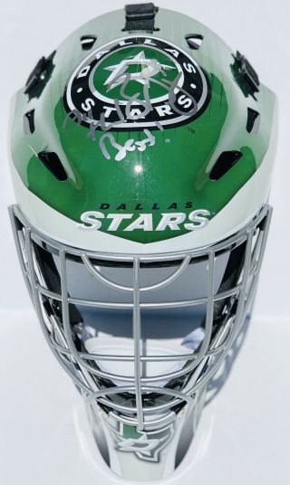 Dallas Stars 30 Ben Bishop Signed Autographed Hockey Goalie Mask Helmet