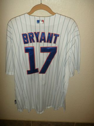 Kris Bryant Majestic Authentic Cool Base Baseball Jersey Chicago Cubs Sz 52