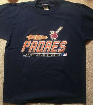 San Diego Padres 1998 Vintage Mens Crable Sportswear Xl T - Shirt Single Stitch